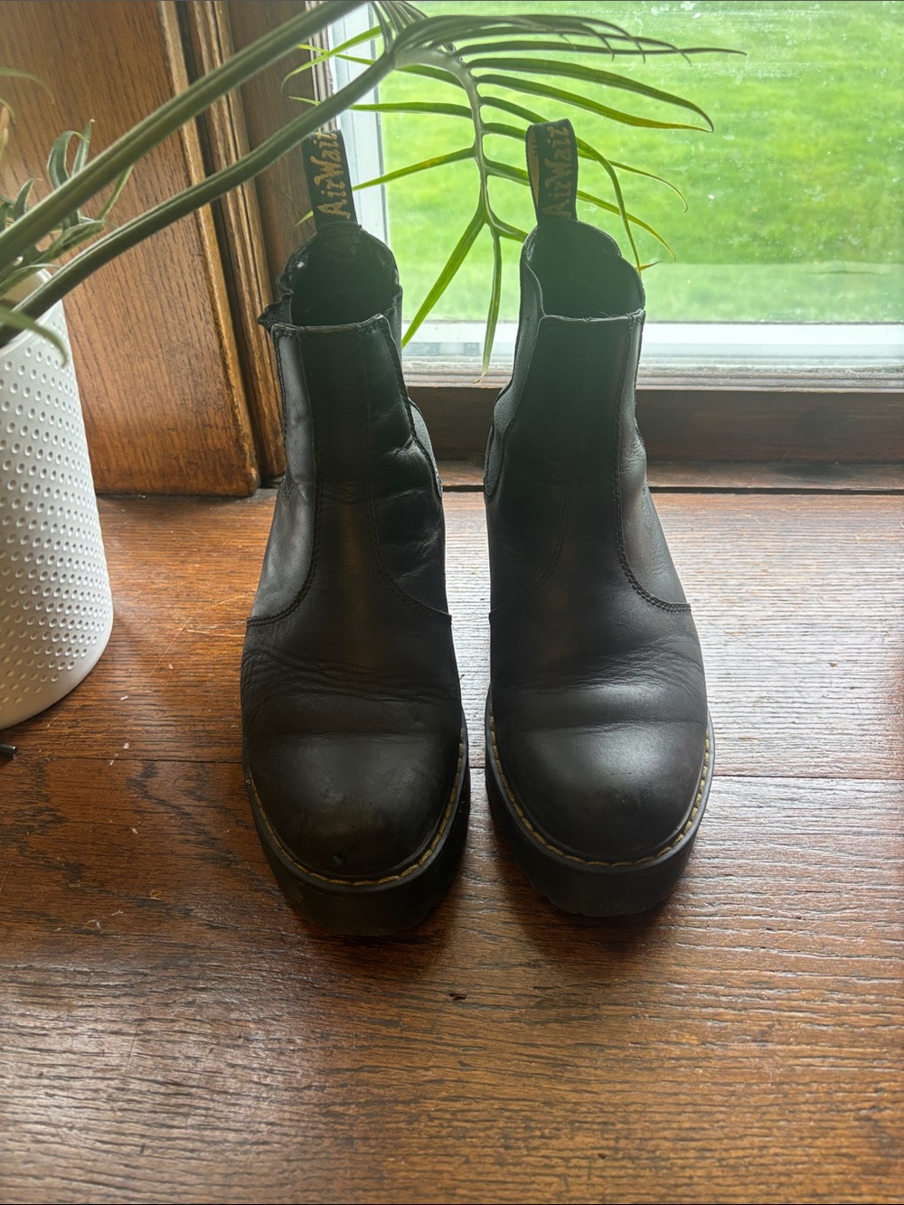 Dr. Martens Black Leather Chelsea Ankle Boots